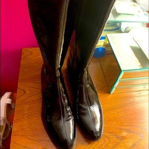 Soffe black patent leather boots. New never worn